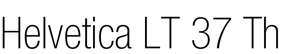 Helvetica LT 37 Thin Condensed Font Download Free